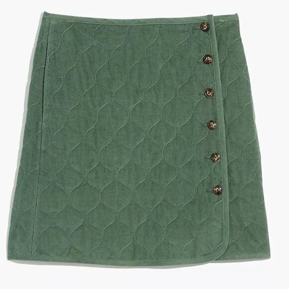 Madewell Corduroy Quilted Mini Skirt - Picture 1 of 3